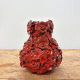 Rød blomstervase fra Birch Nielsen - 16 cm