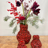 Rød blomstervase fra Birch Nielsen