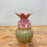 Vase i Pink & Grøn - 13 x 21 cm