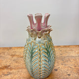 Vase i Pink & Grøn - 15 x 28 cm