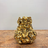 Mat Guld Blomstervase Fra Birch Nielsen – 17 cm