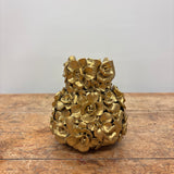 Mat Guld Blomstervase Fra Birch Nielsen – 13 cm
