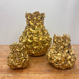 Mat Guld Blomstervase Fra Birch Nielsen – 30 cm