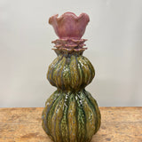 Vase i Pink & Grøn - 21 x 42 cm