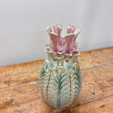 Vase i Pink & Grøn - 15 x 28 cm